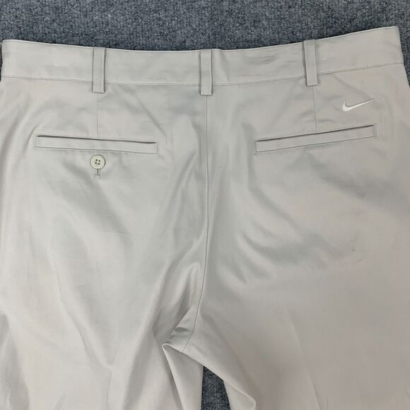 Nike Golf Pants Mens 34 Beige Dri Fit Tech Flat Front Quick Dry Performance - Picture 9 of 15